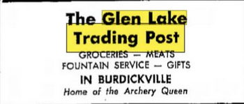 Glen Lake Trading Post - Oct 15 1959 Article (newer photo)